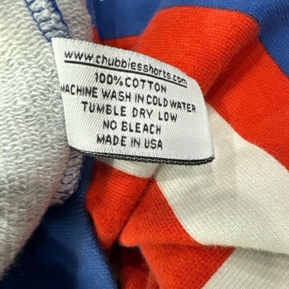 Chubbies American Flag Pullover Size XL Vintage Style Quarter Zip Sweatshirt - Picture 7 of 8